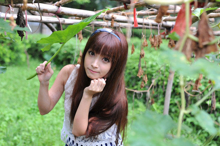 荷叶少女