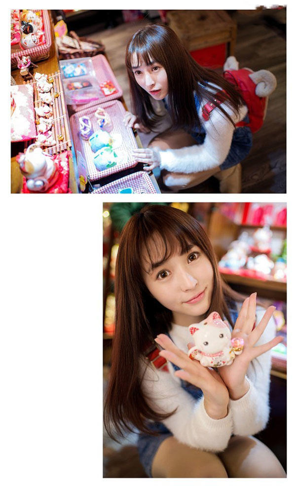 可爱招财猫女生