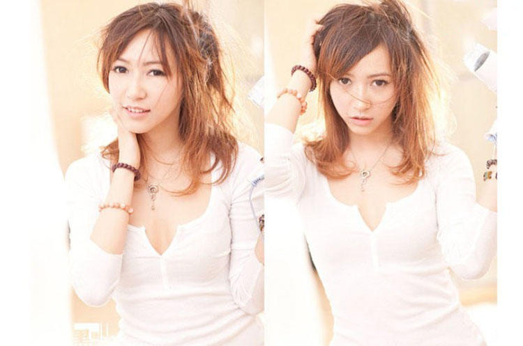 低胸事业线美女