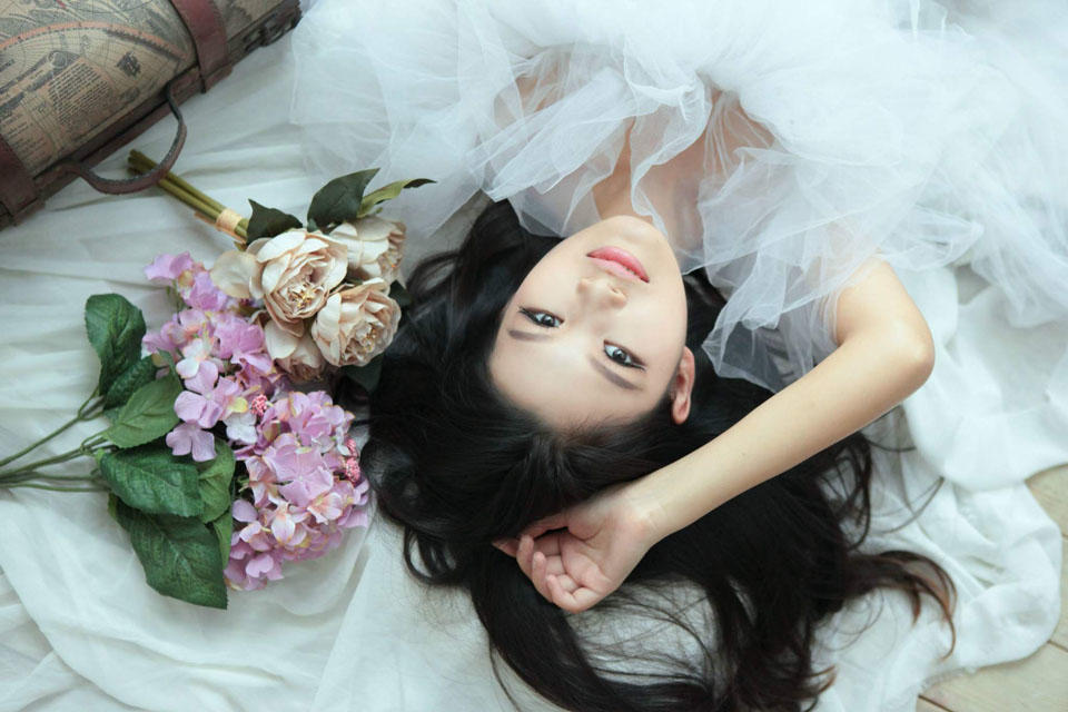 少女梦里的白纱