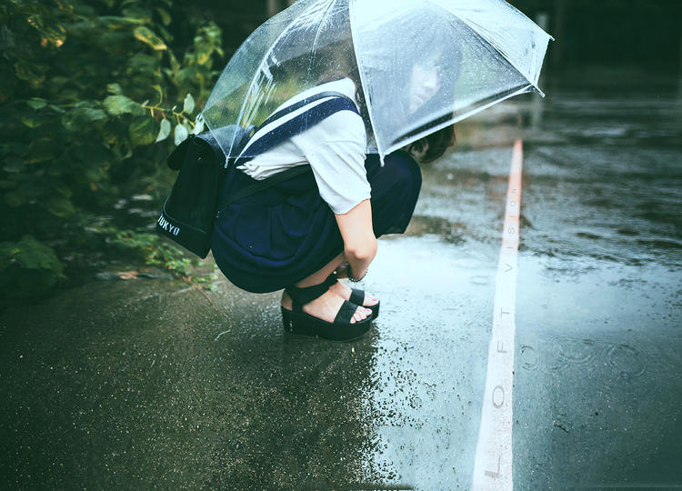 雨中的你
