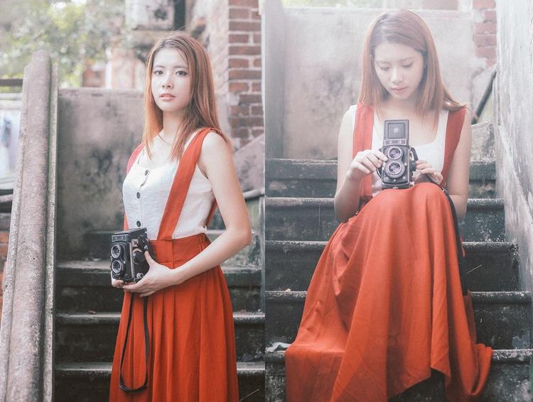 热爱摄影的唯美少女