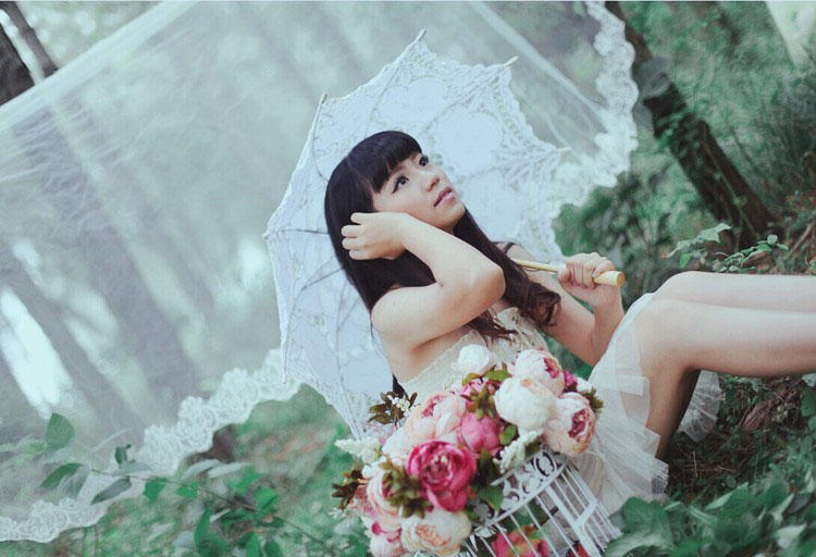 小清新少女的户外