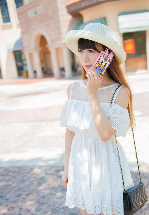 夏日纯美白裙