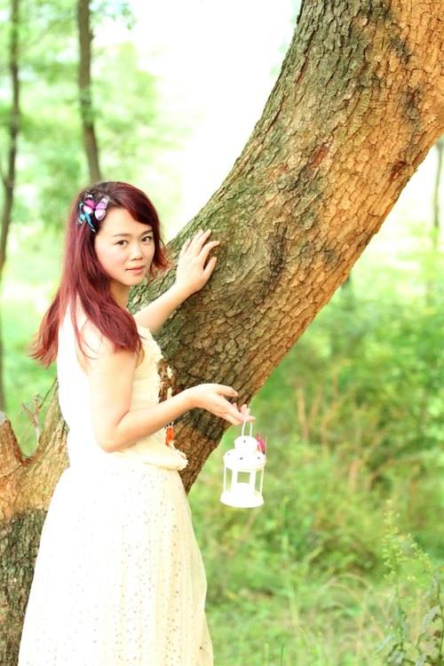 树林中的纯美少女