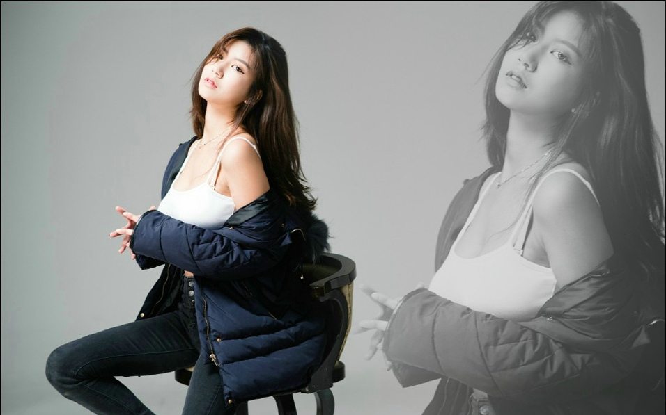 白嫩妹子羽绒服