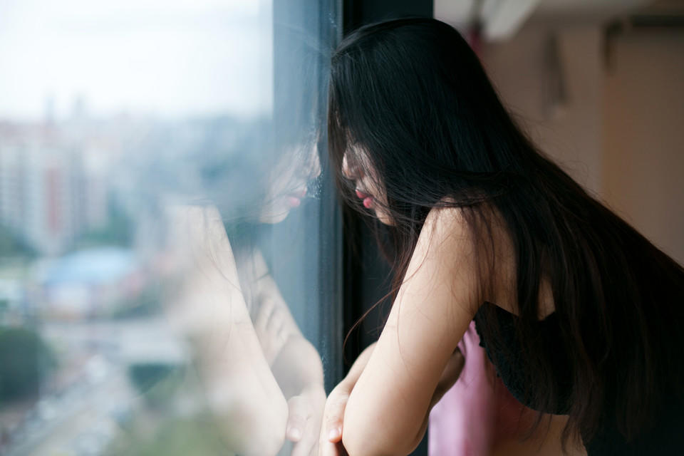 居家女孩气质绝佳