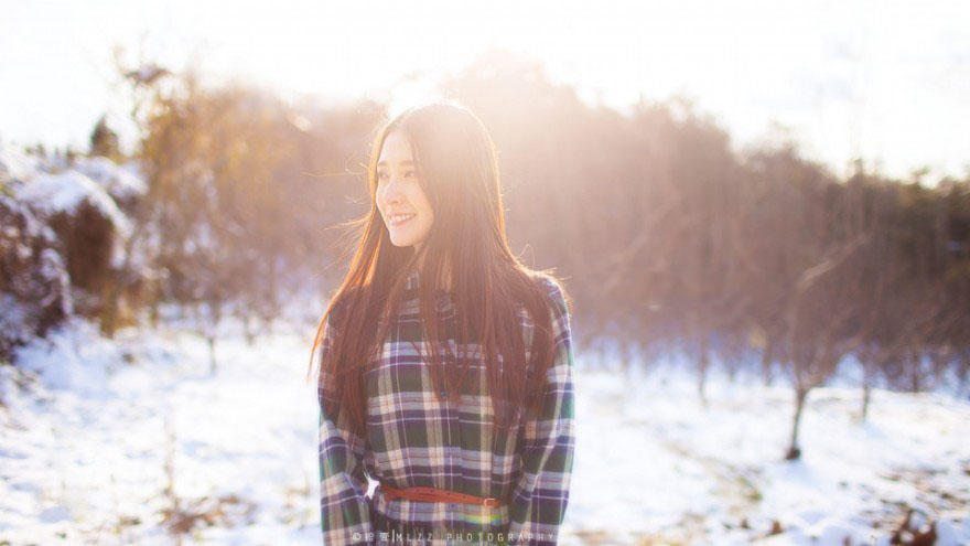 白雪掩盖不住你的美