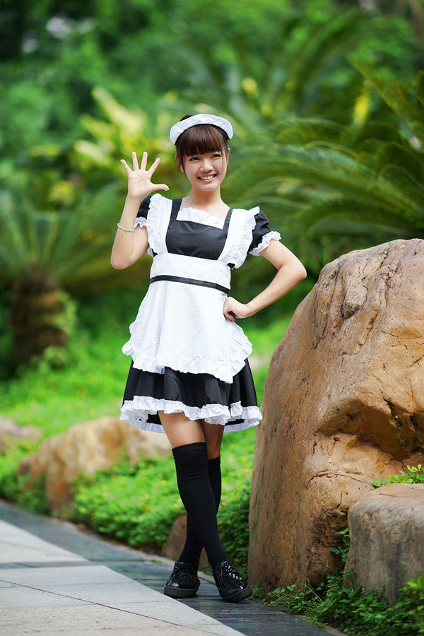 甜美系制服美女