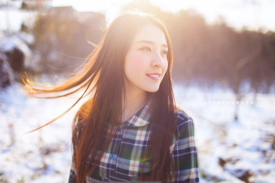 白雪掩盖不住你的美