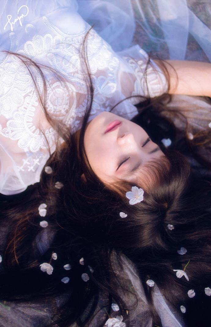 樱花下你的美丽